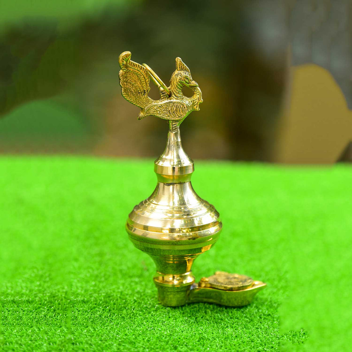 Keda Vilakku Hanging Peacock Oil Lamp