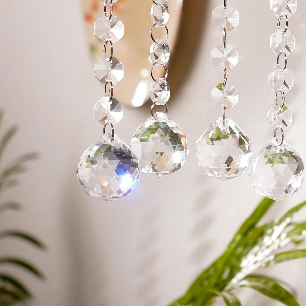 10 Strand Clear Crystal Drops-ArtyCraftz.com