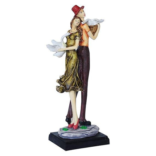 11 - Inch Resin Love Couple Statue for Decor & Wedding Gift - ArtyCraftz