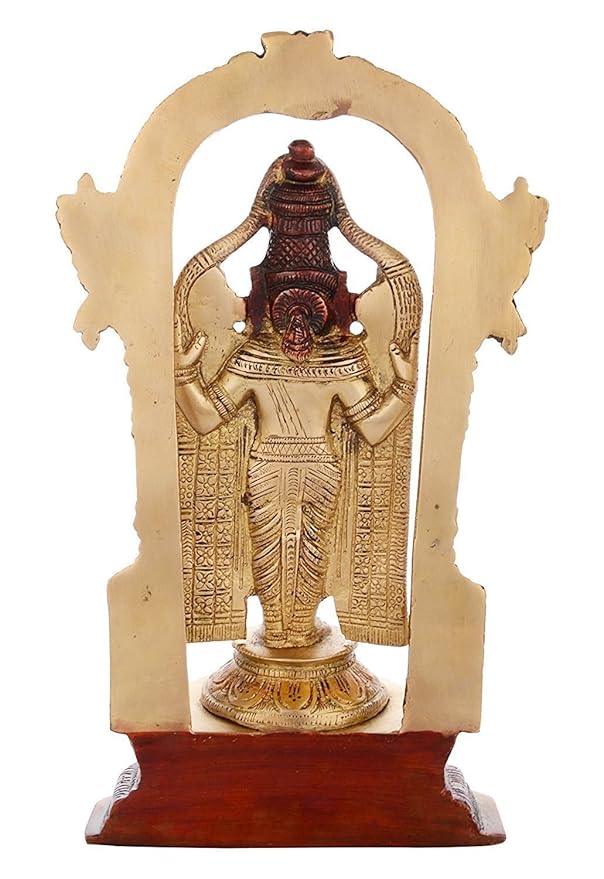 11 Inches Brass Lord Tirupati Balaji Standing Idol - ArtyCraftz.com