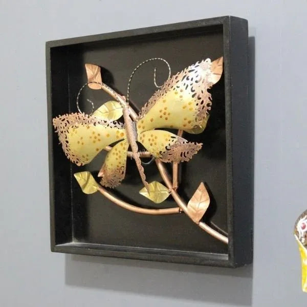 Gold Metal Butterfly Wall Decor For Kids Room