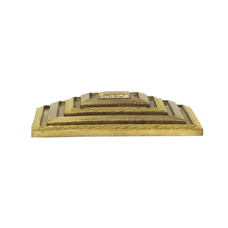 Brass Square Dome Door with Antique Diamond Cut Finish