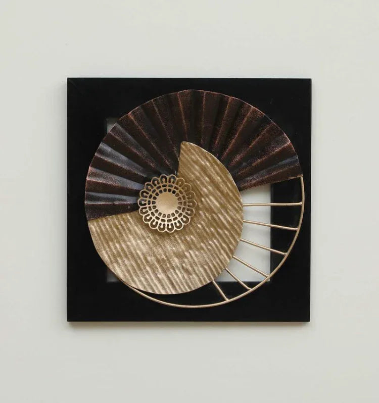 Gold & Black - MDF Duo Circle Frame Wall Panel