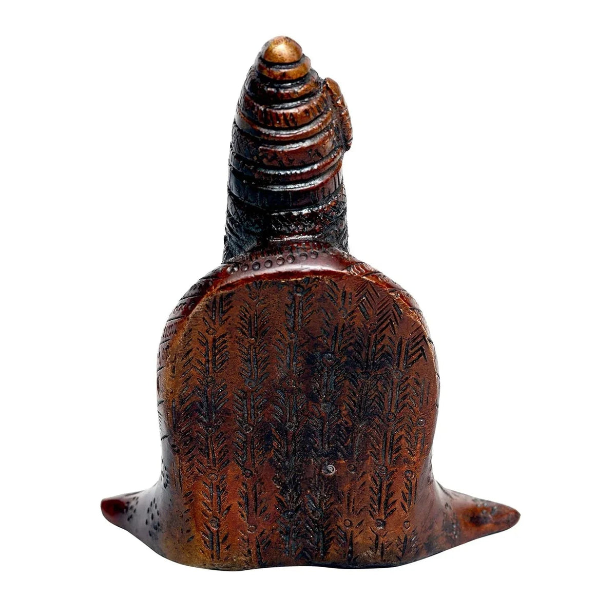 Brass Goddess Tulja Bhavani Idol back View