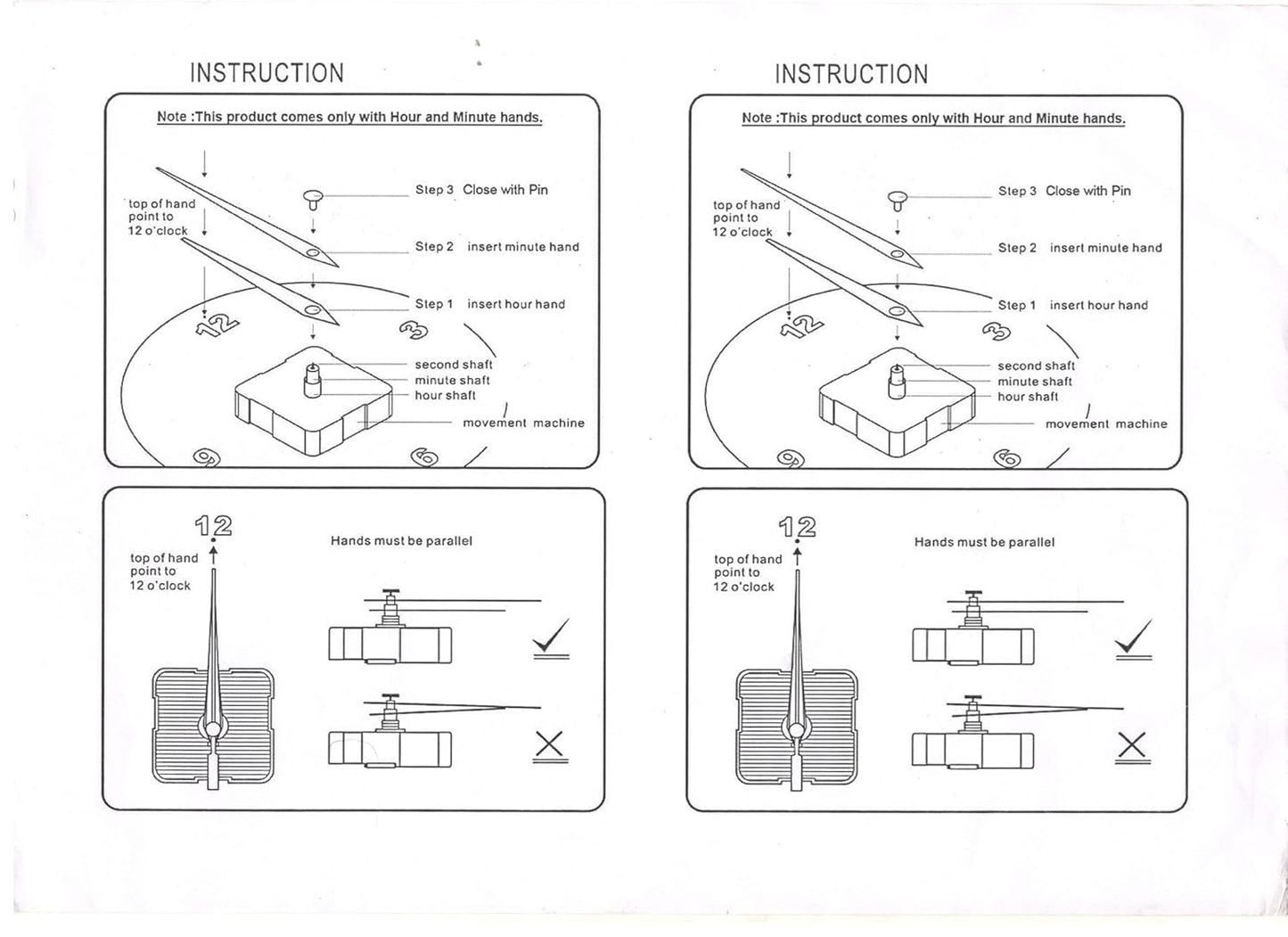 22 Inch Metal Premium Roman Analog Wall Clock