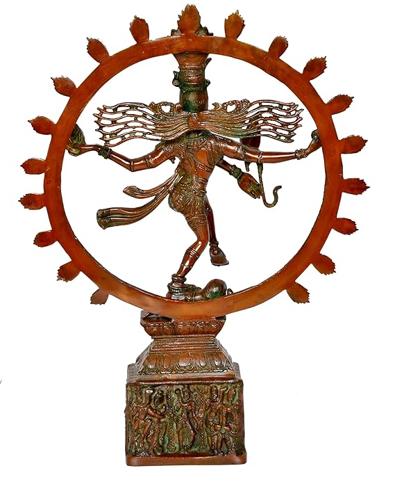 23 Inch Antique Brass Nataraja Shiva Dancing Statue - ArtyCraftz.com