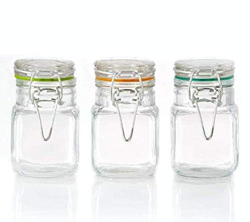 250ml Transparent Glass Cookie Jars -ArtyCraftz.com