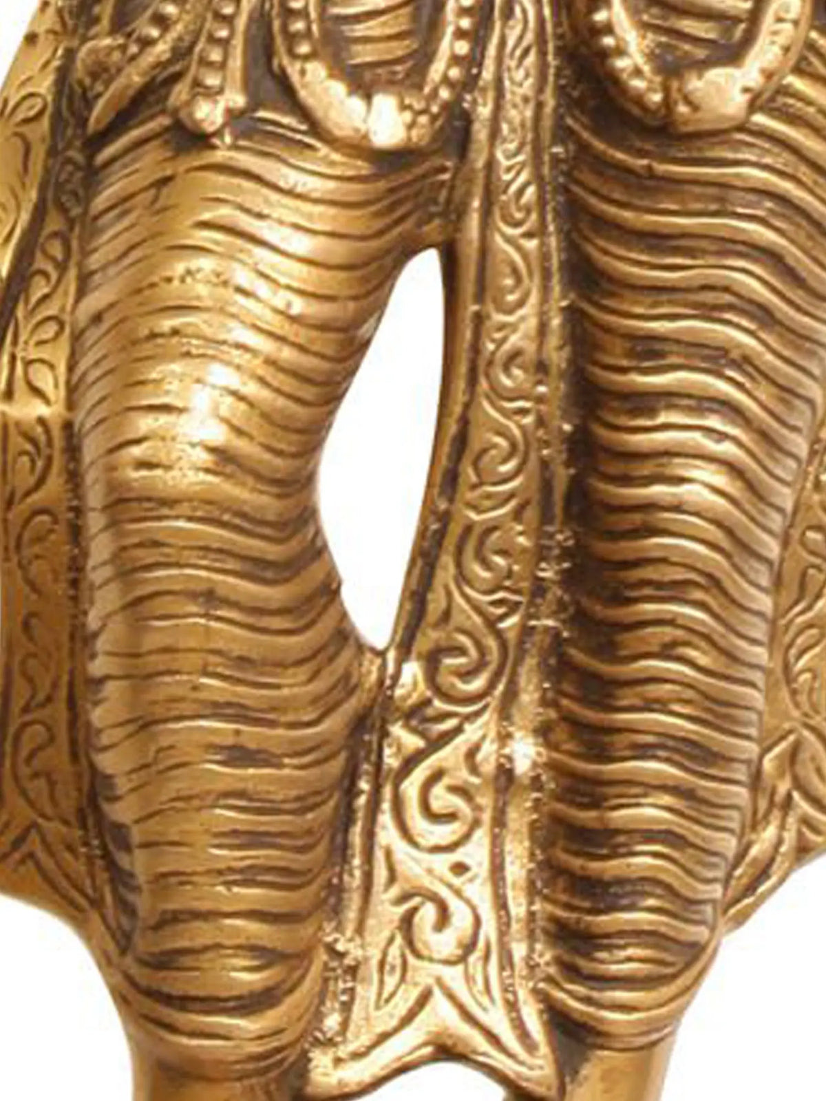 28 Inch Brass Statue of a Namaste Lady - ArtyCraftz.com