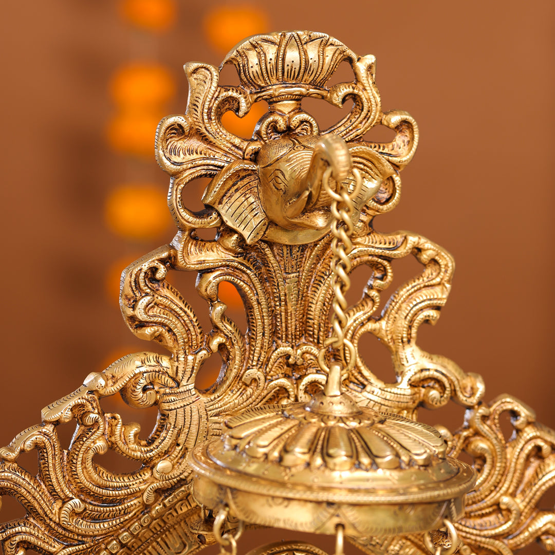 Brass Majestic Ram Darbar Statue (23 Inch)