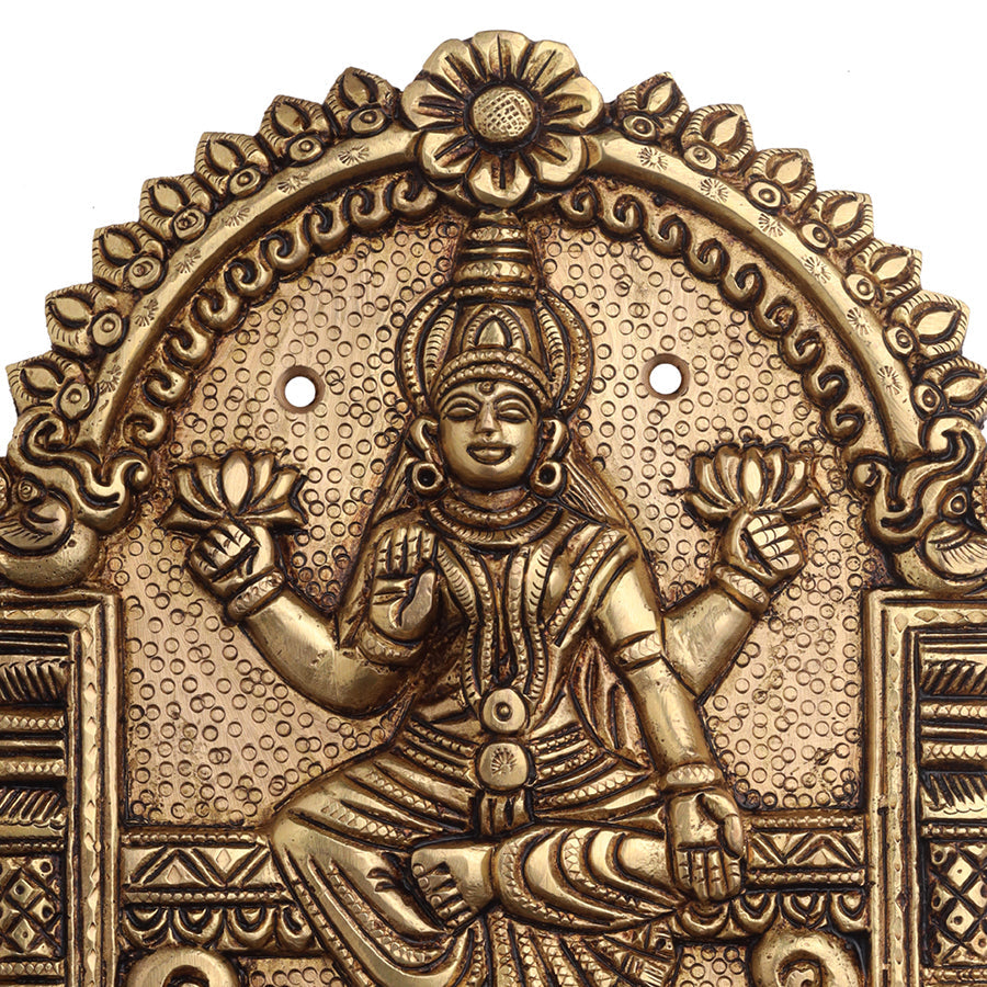 Brass AshtaLakshmi Plates Set (6 Inch)