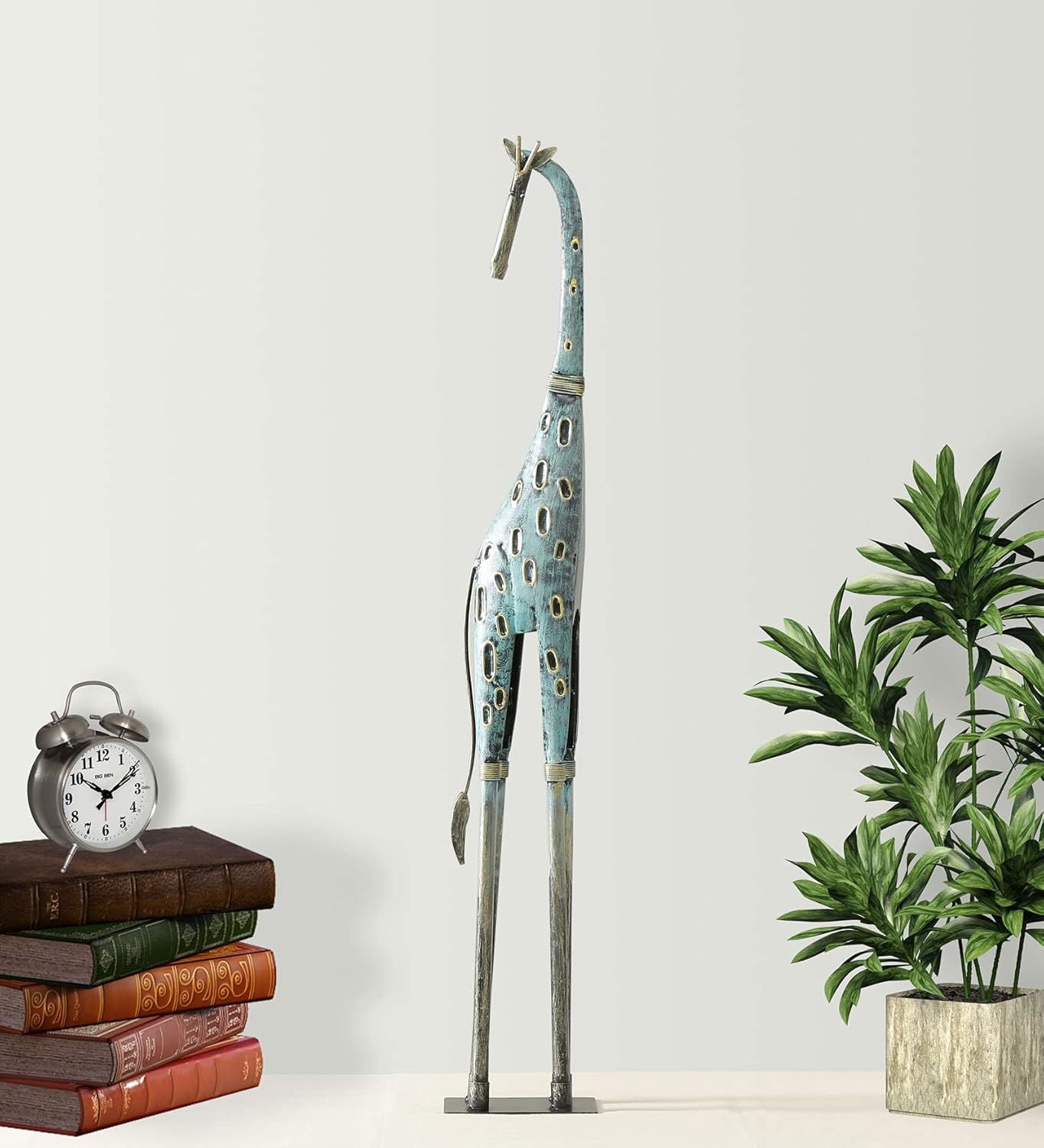 Multicolour Metal Eva/2 Giraffe Figurine Showpiece Home Decor (Size 5 x 30 inches) - ArtyCraftz.com