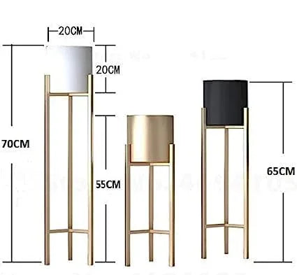 Metal Plant Stand with Planter for Indoor and Outdoor Multi Color