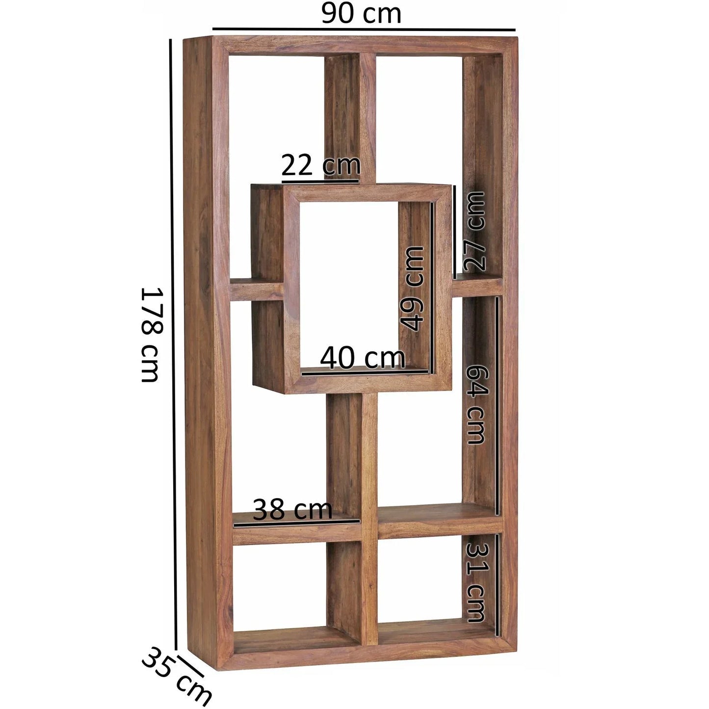 Solid Wood Multi-unit Bookcase