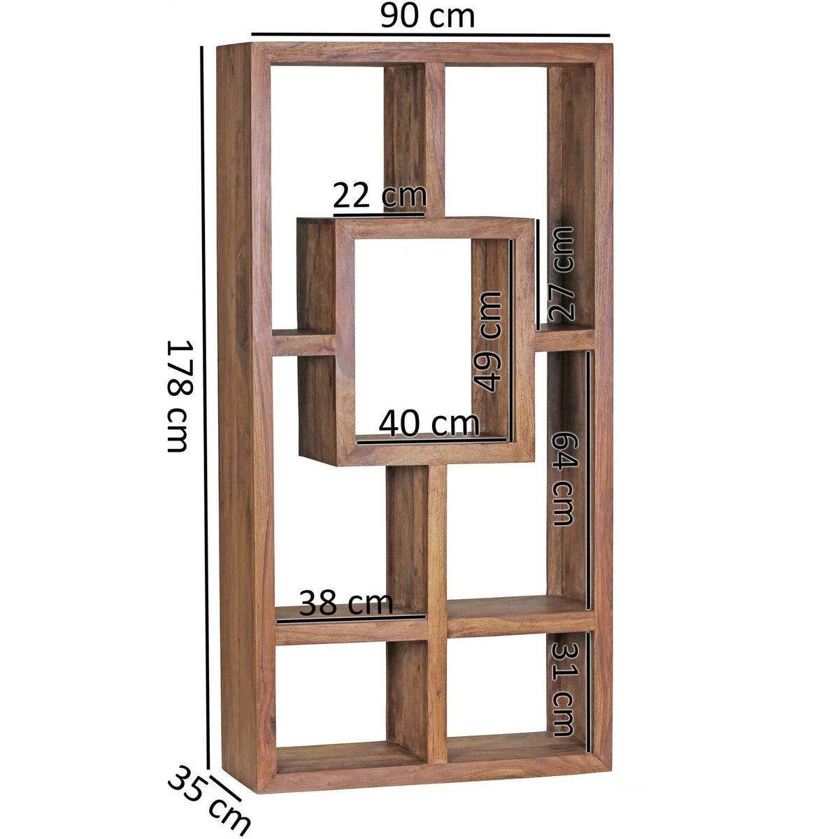 Solid Wood Multi-unit Bookcase