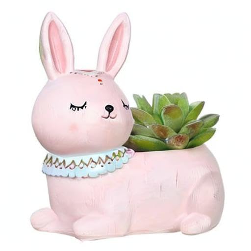 Resin Cute Cat Succulent Planter Pot Pink