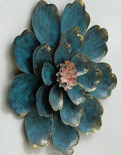 Handcrafted Metal Shine Flower Wall Decor