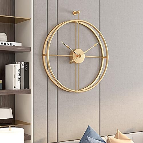 Handcrafted Skeleton Metal Clock for Wall Decor Real Image