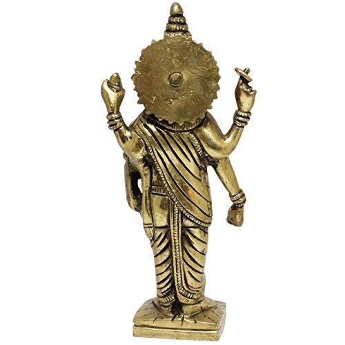 7.5 inch brass Lord Dhanvantari idol-ArtyCraftz.com