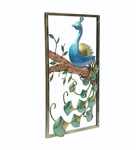 Metal Peacock Wall Art Frame