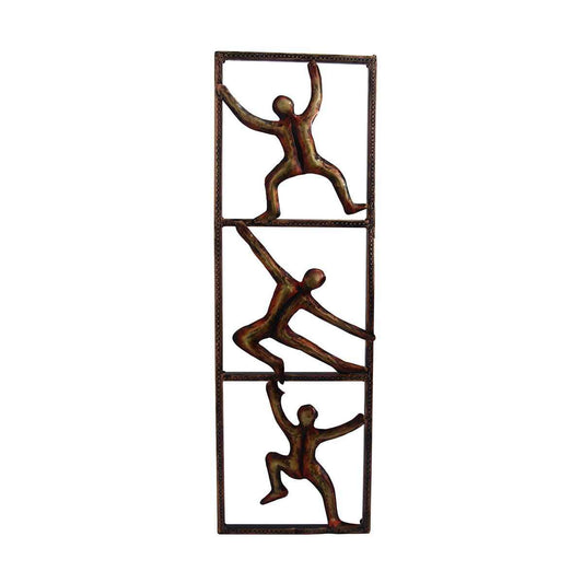 Handcrafted Metal Men Frame for Wall Decor