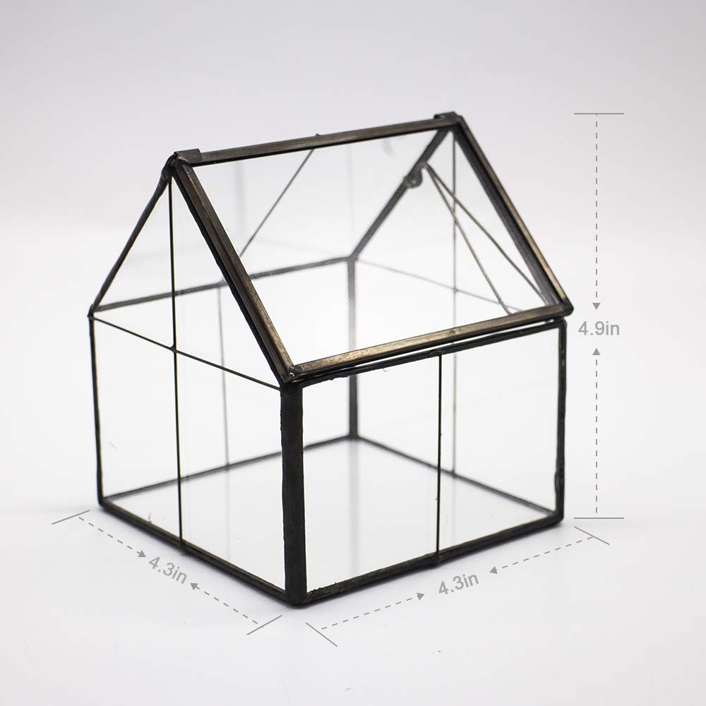 House-Shaped Glass Terrarium Planter-ArtyCraftz.com