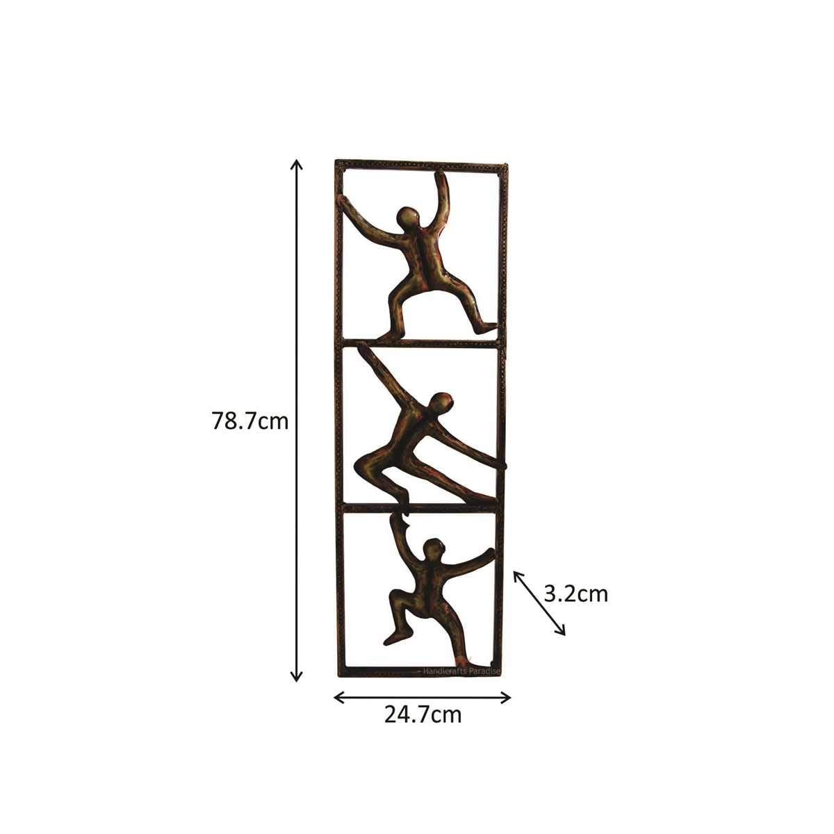 Handcrafted Metal Men Frame for Wall Decor