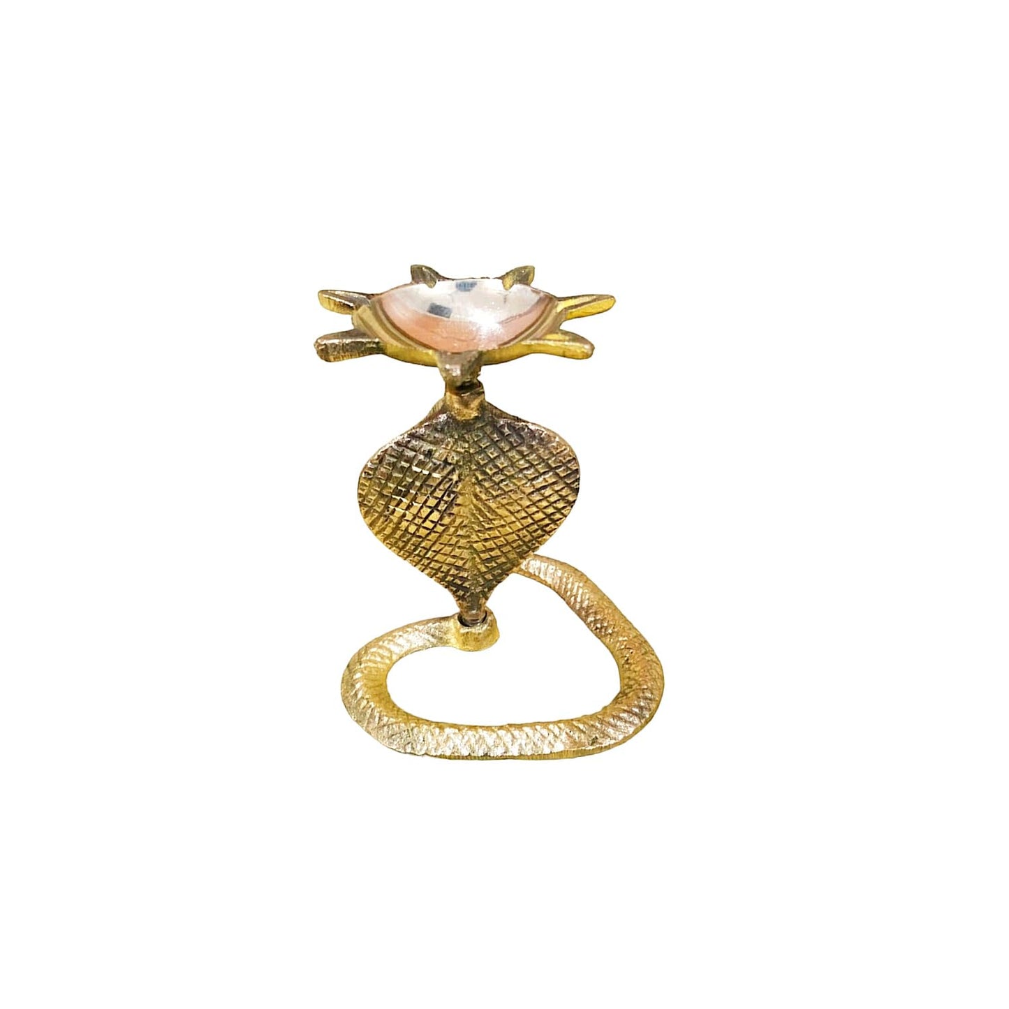 Handcrafted Cobra Deepak Brass Table Diya
