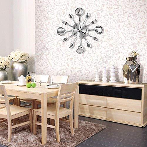 Indian Cutlery Set Kitchen Wall Clock