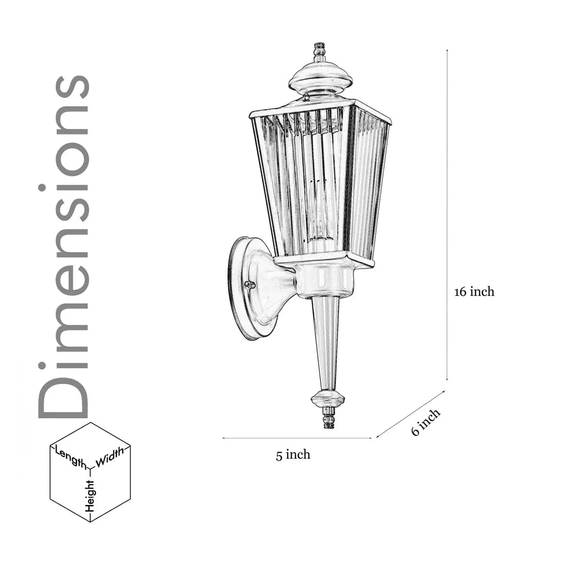 Aine 2 Indoor and Outdoor Shining Brass Finish Wall Light-ArtyCraftz.com