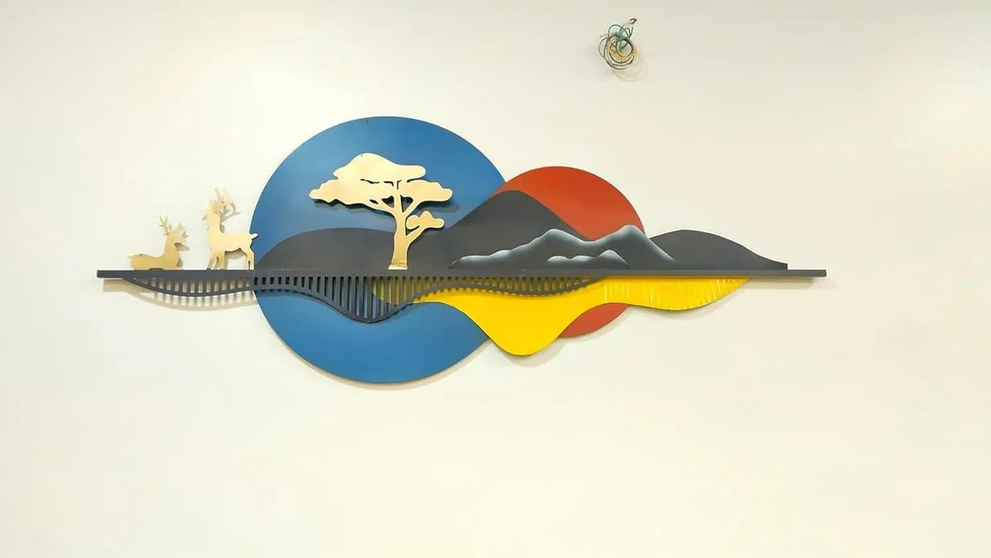 Modern Nature Metal Decor - ArtyCraftz.com