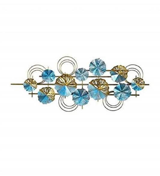Handcrafted Iron Blue Boom Wall Art