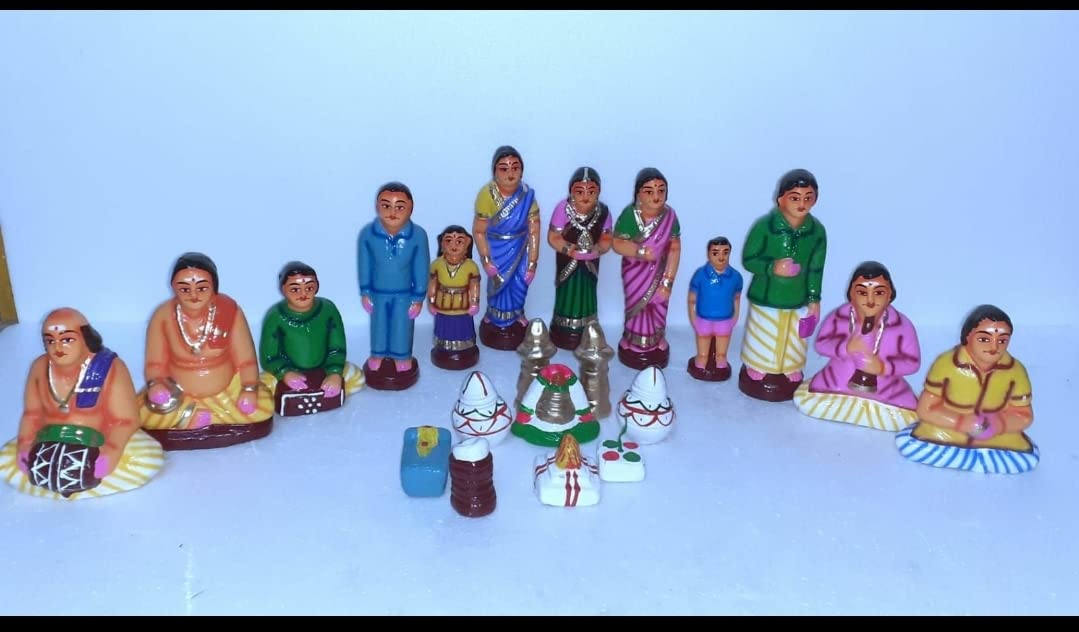 Marriage Kalyanam Set Paper Mache Golu Dolls