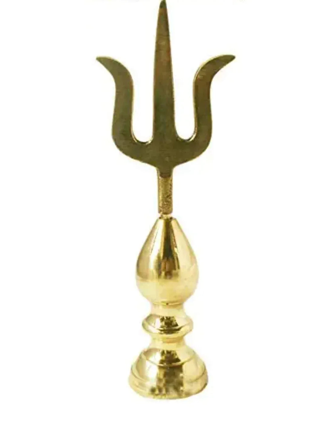 Brass Trishul Kalash – Sacred Pooja Kalash for Rituals & Decor