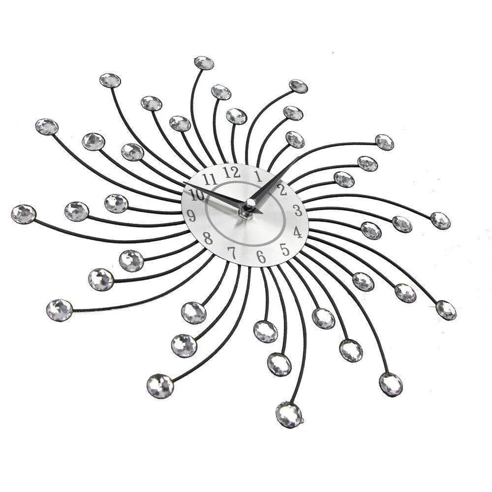 Crystal Starburst Wall Clock