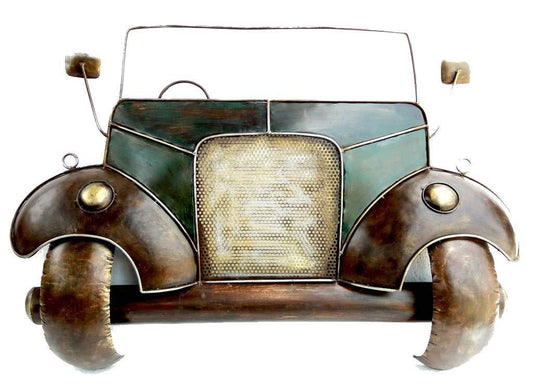 Handcrafted Metal Jeep Wall Decor