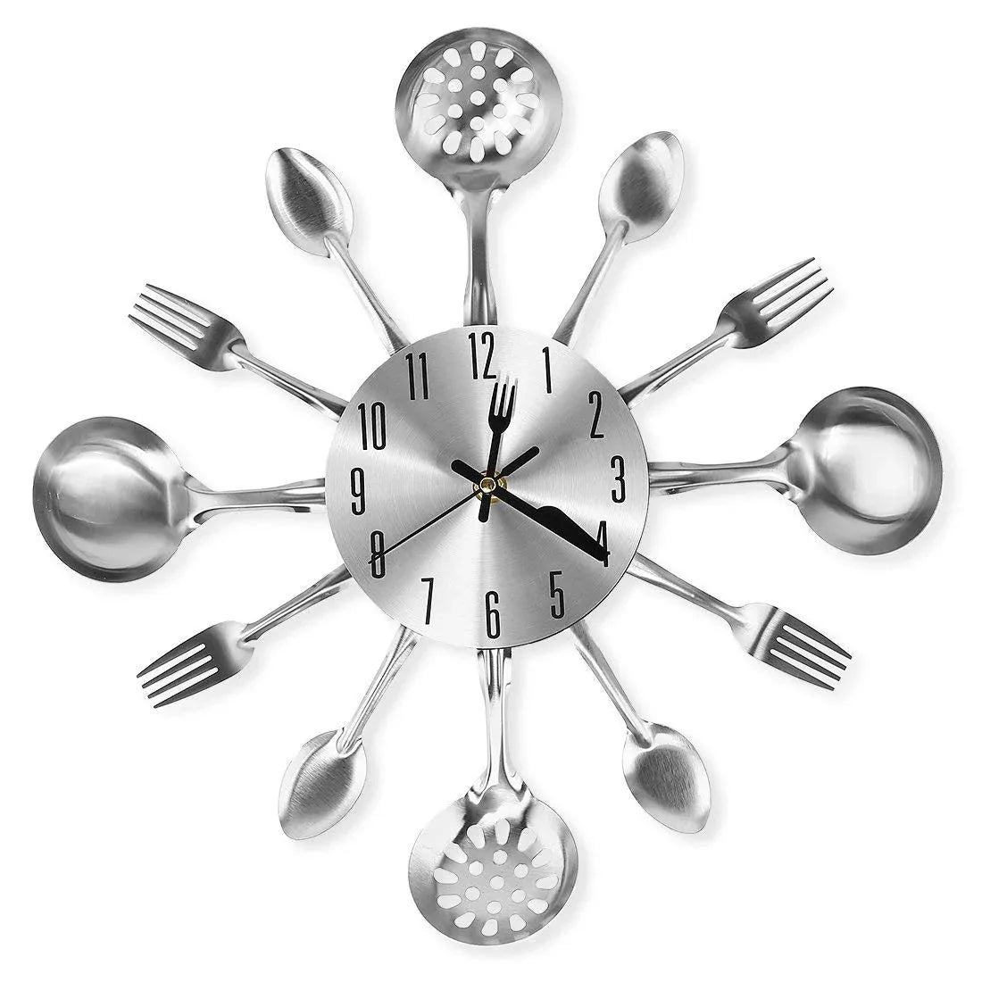 Indian Cutlery Set Kitchen Wall Clock