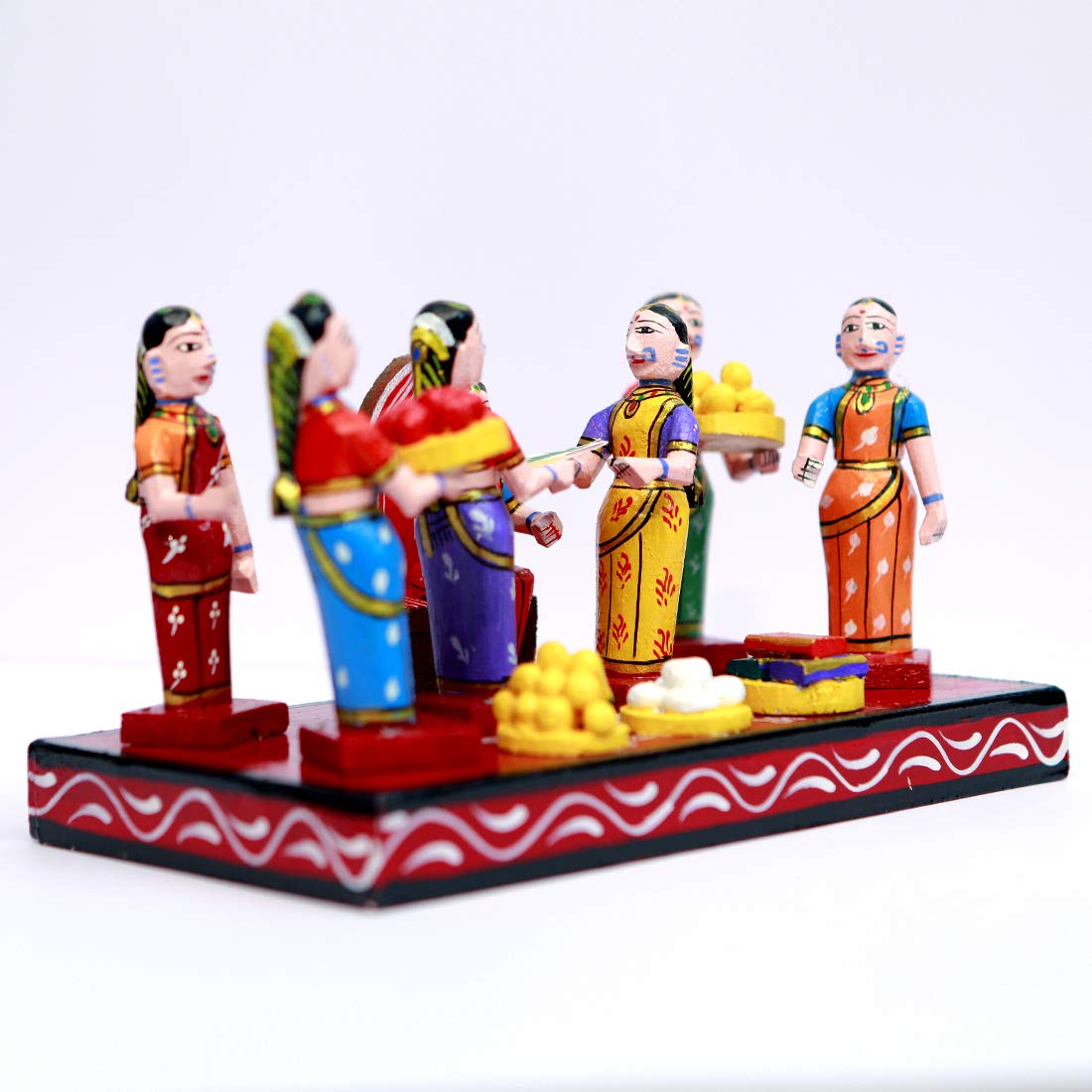 Kondapalli Wooden Baby Shower Function Showpiece