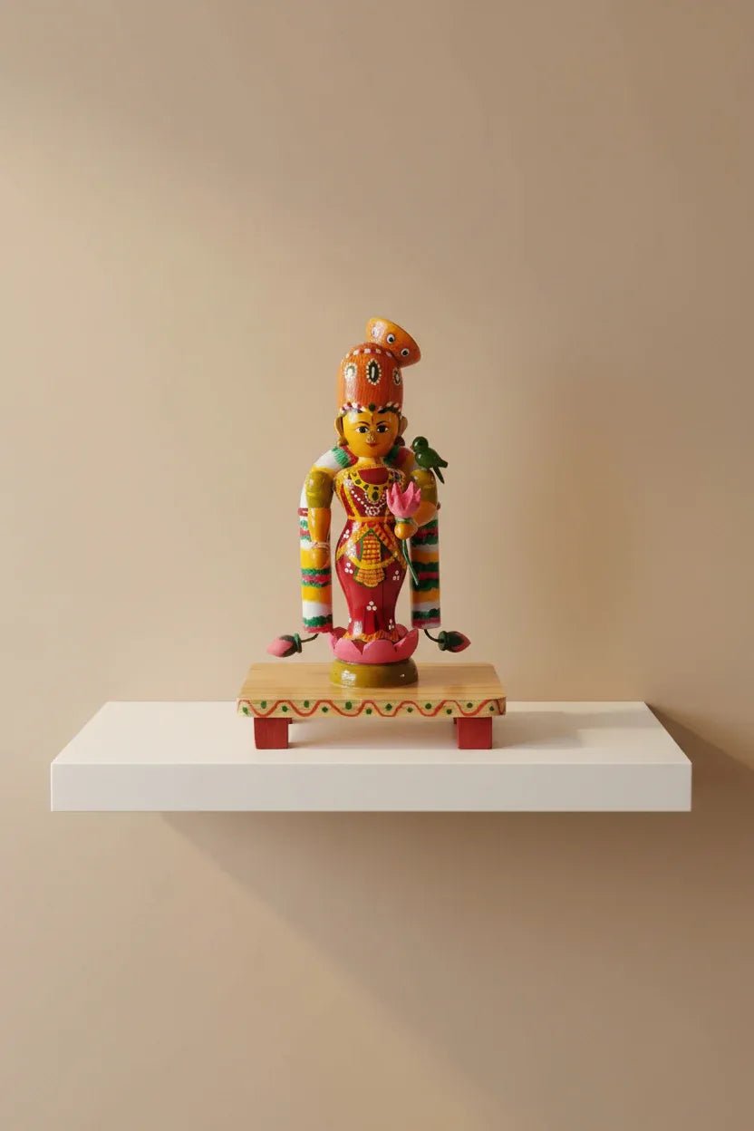 Etikoppaka Meenakshi Amman Wooden Doll-ArtyCraftz.com