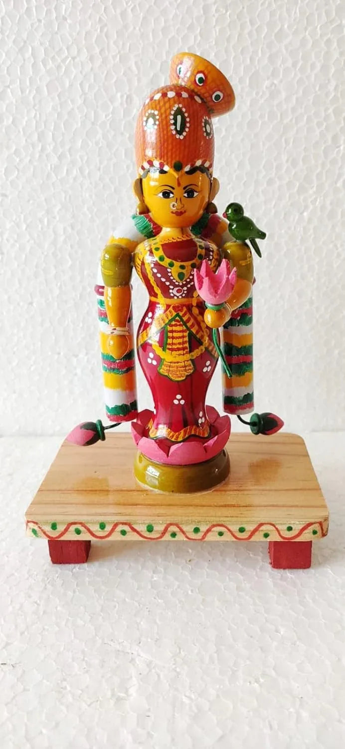 Etikoppaka Meenakshi Amman Wooden Doll-ArtyCraftz.com