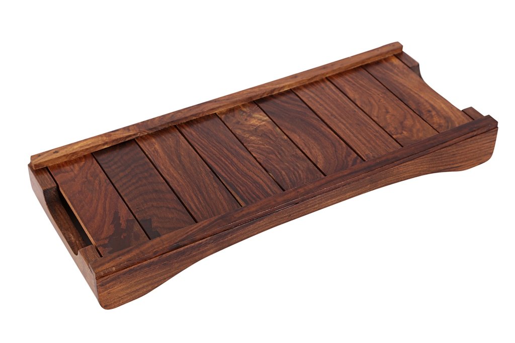 Handcrafted Wooden Serving Tray In Sheesham Wood (14 x 6 Inch) Dinnerware & Serving