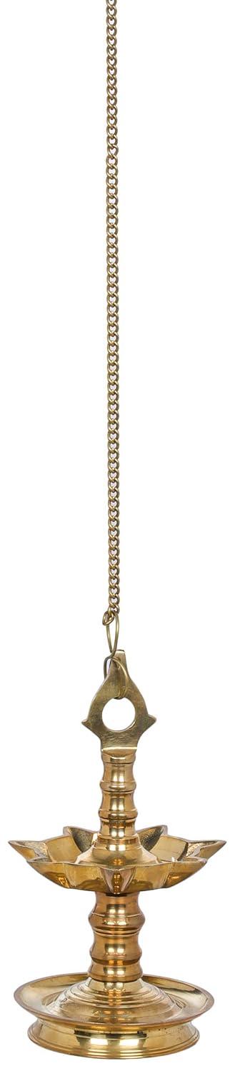 Traditional Brass Hanging Oil Lamp-ArtyCraftz.com