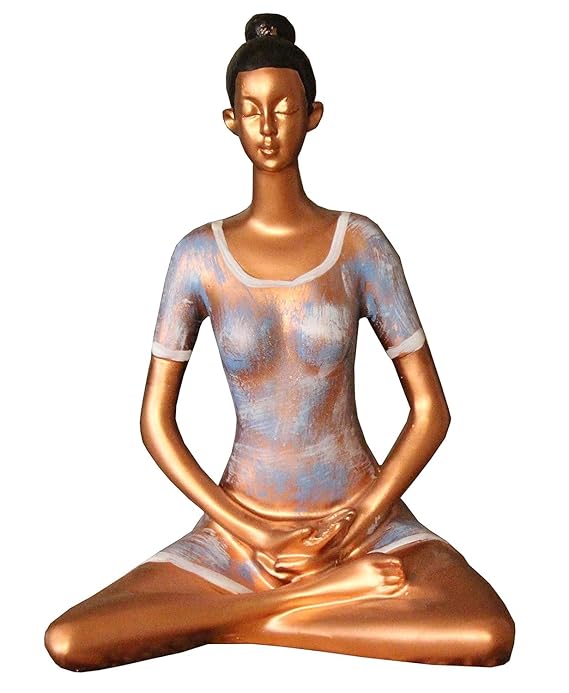 Set of 3 Yoga Lady Figurines