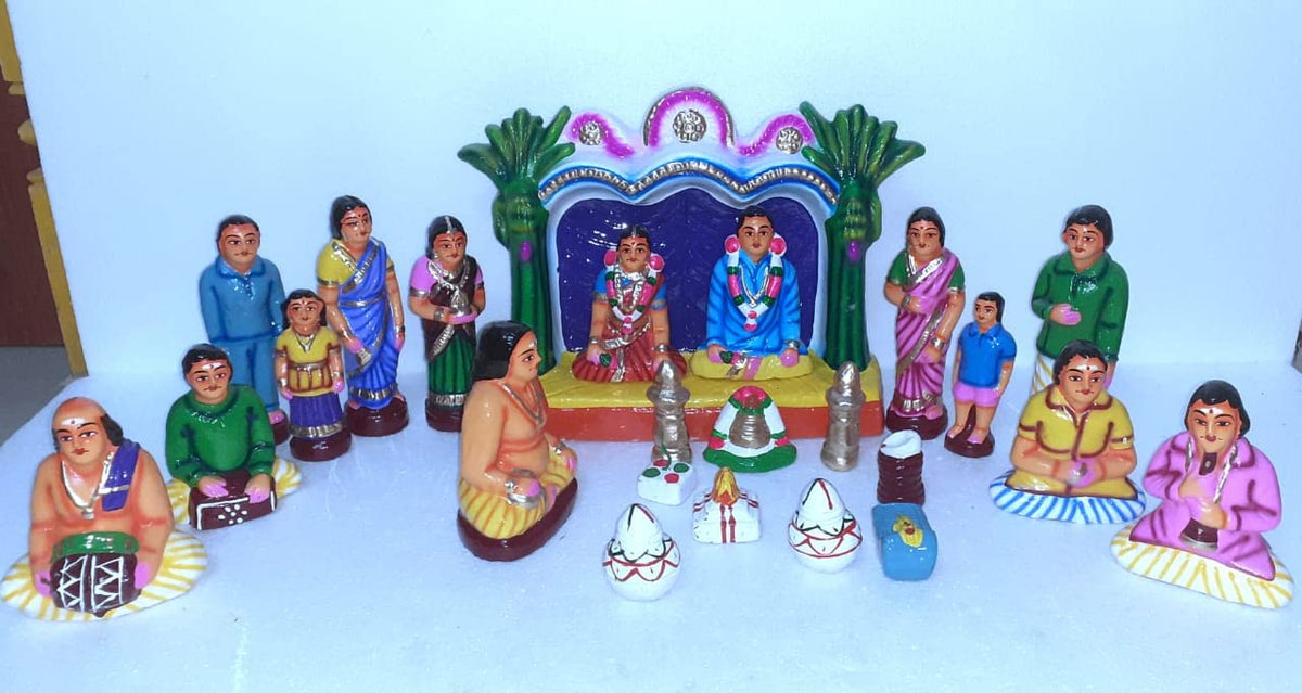 Marriage Kalyanam Set Paper Mache Golu Dolls