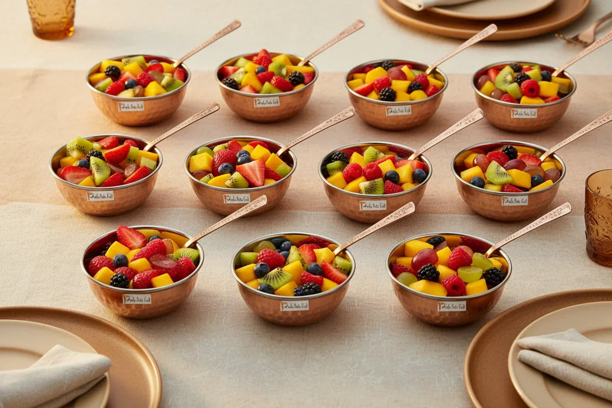 Mini Copper Katori 150 ML with Spoon - ArtyCraftz.com