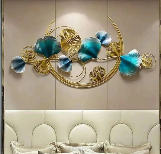 Handcrafted Metal Gingko for Wall Decor
