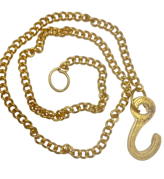 Brass Chain with Hooks for Hanging Diya 2 Meter