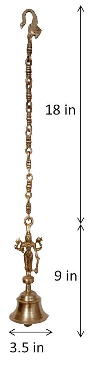 Brass Vishnu Hanging Pooja Bell-ArtyCraftz.com