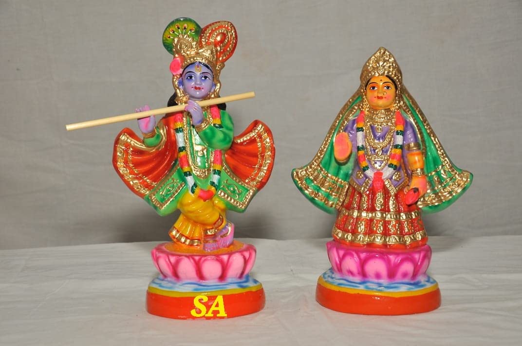 Madura Kanan 1 feet Paper Mache Golu Dolls