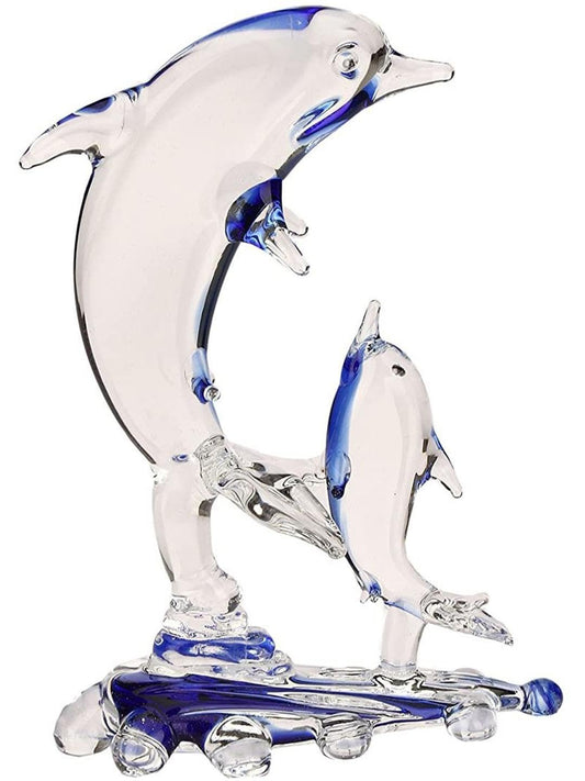 Glass Dolphin Showpiece-ArtyCraftz.com