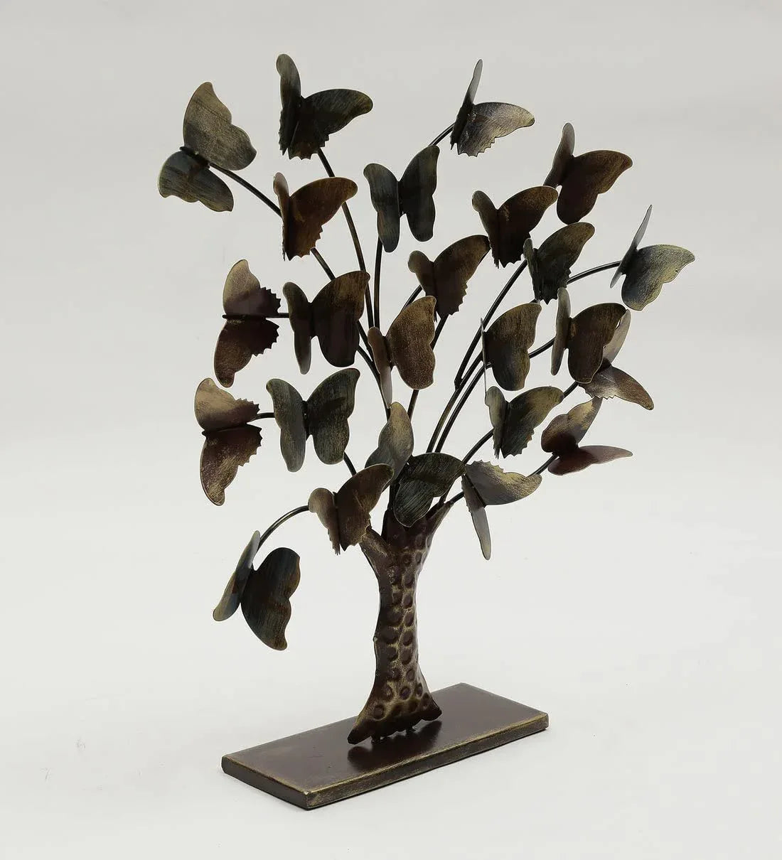 Handcrafted Metal Tree and Butterfly for Showpiece